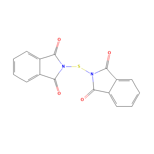 N,N'-THIO-BIS(PHTHALIMIDE) (CAS: 7764-29-6) - Chemical Structure and Molecular Formula 