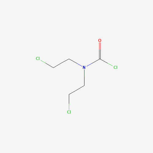 N,N-Bis(2-chloroethyl)carbamoyl chloride (CAS: 2998-56-3) - Chemical Structure and Molecular Formula 