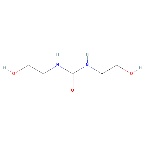 N,N'-BIS(2-HYDROXYETHYL)-UREA (CAS: 15438-70-7) - Chemical Structure and Molecular Formula 