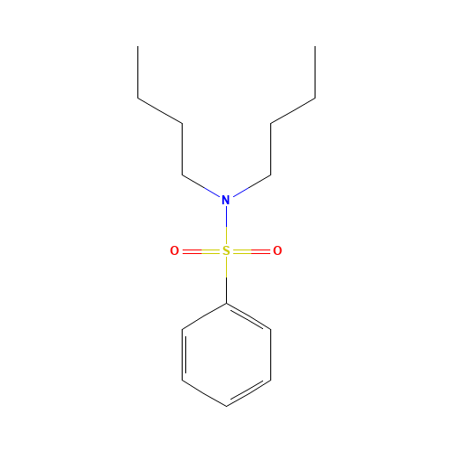 N,N-DIBUTYLBENZENESULFONAMIDE (CAS: 5339-59-3) - Chemical Structure and Molecular Formula 