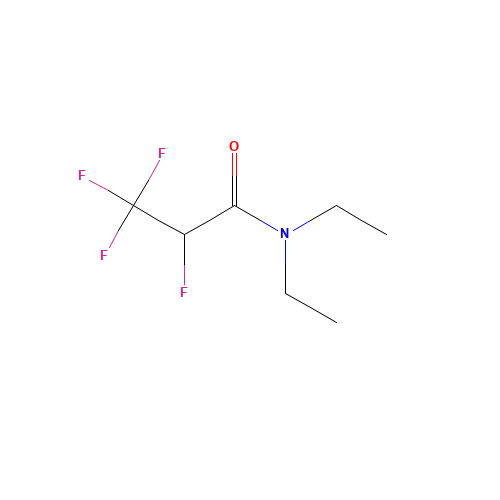 N,N-DIETHYL-2,3,3,3-TETRAFLUOROPROPIONAMIDE (CAS: 392-63-2) - Chemical Structure and Molecular Formula 