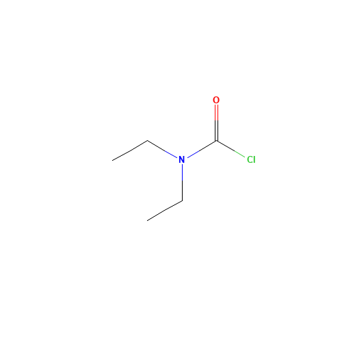 Diethylcarbamyl chloride (CAS: 88-10-8) - Chemical Structure and Molecular Formula 