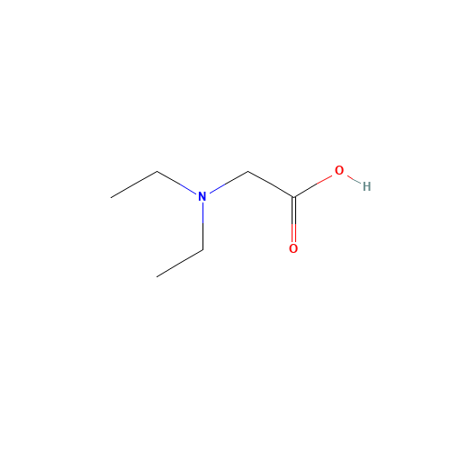 DIETHYLGLYCINE HYDROCHLORIDE (CAS: 1606-01-5) - Chemical Structure and Molecular Formula 