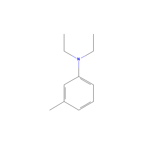 N,N-Diethyl-m-toluidine (CAS: 91-67-8) - Chemical Structure and Molecular Formula 