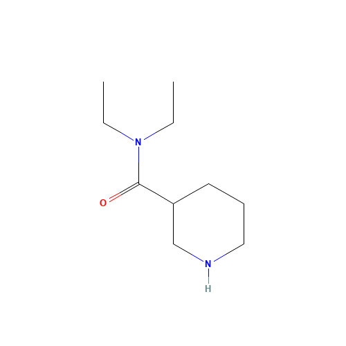 N,N-DIETHYLNIPECOTAMIDE (CAS: 3367-95-1) - Chemical Structure and Molecular Formula 