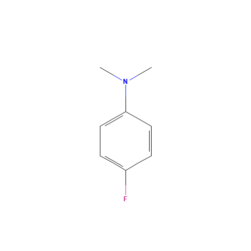 4-FLUORO-N,N-DIMETHYLANILINE (CAS: 403-46-3) - Chemical Structure and Molecular Formula 