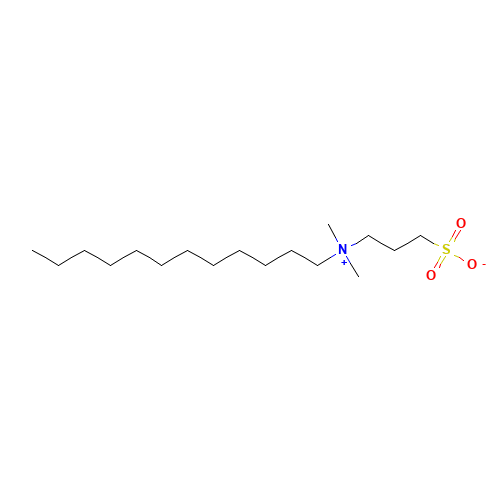 N-Dodecyl-N,N-dimethyl-3-ammonio-1-propanesulfonate (CAS: 14933-08-5) - Chemical Structure and Molecular Formula 