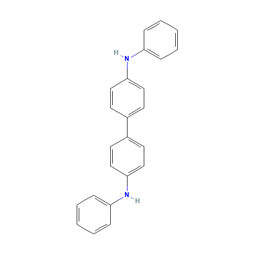 N,N'-Diphenylbenzidine (CAS: 531-91-9) - Chemical Structure and Molecular Formula 