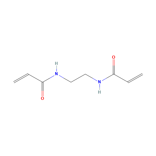 N,N'-ETHYLENEBISACRYLAMIDE (CAS: 2956-58-3) - Chemical Structure and Molecular Formula 