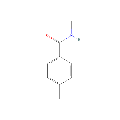N-METHYL-P-TOLUAMIDE (CAS: 18370-11-1) - Chemical Structure and Molecular Formula 