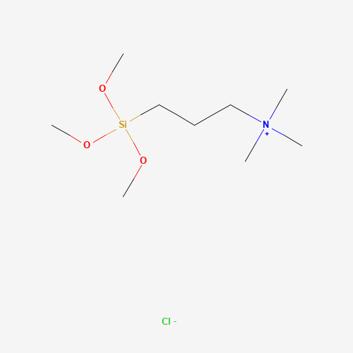 N-TRIMETHOXYSILYLPROPYL-N,N,N-TRIMETHYLAMMONIUM CHLORIDE (CAS: 35141-36-7) - Chemical Structure and Molecular Formula 