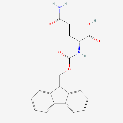 Nalpha-FMOC-L-Glutamine (CAS: 71989-20-3) - Chemical Structure and Molecular Formula 