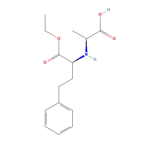 N-[(S)-(+)-1-(Ethoxycarbonyl)-3-phenylpropyl]-L-alanine (CAS: 82717-96-2) - Related Chemical Product
