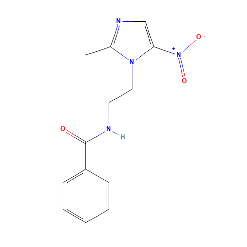 N-[2-(2-methyl-5-nitro-1H-imidazol-1-yl)ethyl]benzamide (CAS: 55455-18-0) - Related Chemical Product