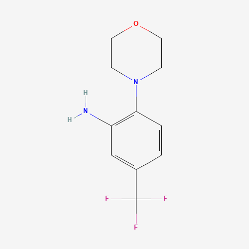 3-AMINO-4-(4-MORPHOLINO)BENZOTRIFLUORIDE (CAS: 784-57-6) - Chemical Structure and Molecular Formula 