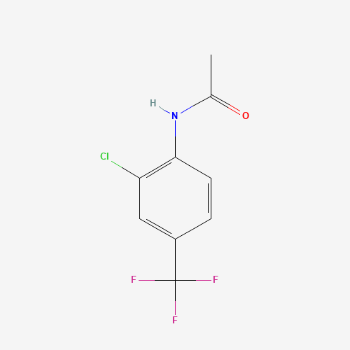 2-CHLORO-4-(TRIFLUOROMETHYL)ACETANILIDE (CAS: 247170-19-0) - Chemical Structure and Molecular Formula 