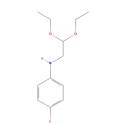 N-(2,2-DIETHOXYETHYL)-4-FLUOROANILINE (CAS: 239085-97-3) - Chemical Structure and Molecular Formula 