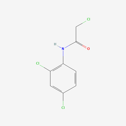 2-CHLORO-N-(2,4-DICHLOROPHENYL)ACETAMIDE (CAS: 6974-56-7) - Chemical Structure and Molecular Formula 