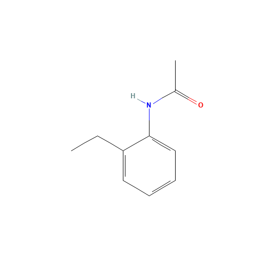 N1-(2-ETHYLPHENYL)ACETAMIDE (CAS: 33098-65-6) - Chemical Structure and Molecular Formula 