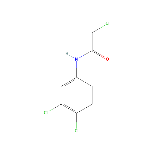 N1-(3,4-DICHLOROPHENYL)-2-CHLOROACETAMIDE (CAS: 20149-84-2) - Chemical Structure and Molecular Formula 