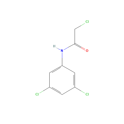 N1-(3,5-DICHLOROPHENYL)-2-CHLOROACETAMIDE (CAS: 33560-48-4) - Chemical Structure and Molecular Formula 