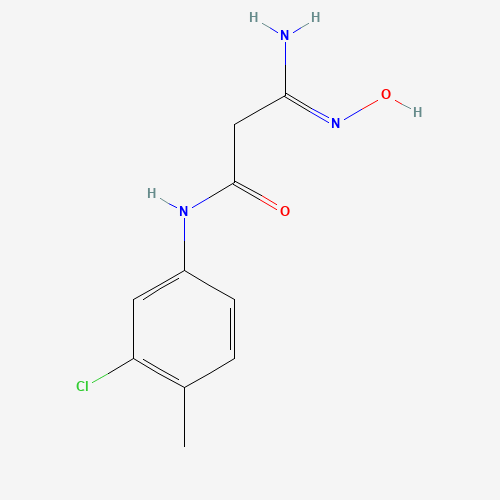 (3Z)-3-AMINO-N-(3-CHLORO-4-METHYLPHENYL)-3-(HYDROXYIMINO)PROPANAMIDE (CAS: 219528-42-4) - Chemical Structure and Molecular Formula 