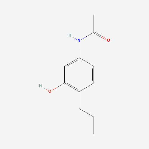 N1-(3-HYDROXY-4-PROPYLPHENYL)ACETAMIDE (CAS: 28583-72-4) - Chemical Structure and Molecular Formula 
