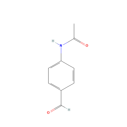 4-Acetamidobenzaldehyde (CAS: 122-85-0) - Chemical Structure and Molecular Formula 
