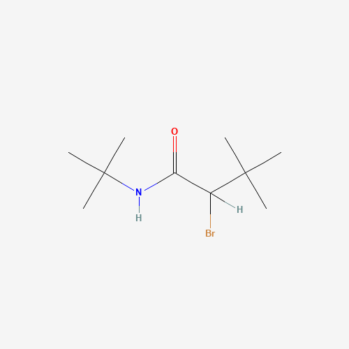 N1-(TERT-BUTYL)-2-BROMO-3,3-DIMETHYLBUTANAMIDE (CAS: 14387-96-3) - Chemical Structure and Molecular Formula 
