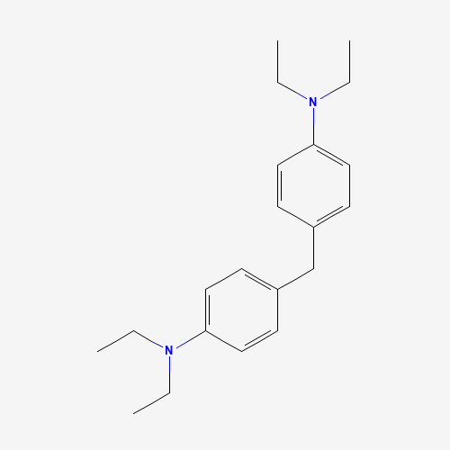 N1,N1-DIETHYL-4-[4-(DIETHYLAMINO)BENZYL]ANILINE (CAS: 135-91-1) - Chemical Structure and Molecular Formula 