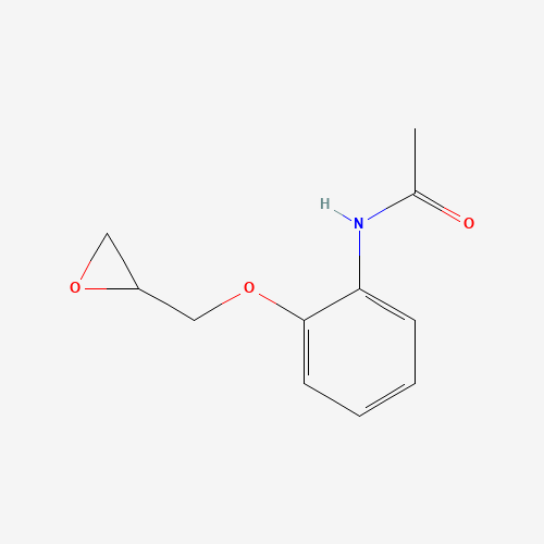 N1-[2-(OXIRAN-2-YLMETHOXY)PHENYL]ACETAMIDE (CAS: 57682-11-8) - Chemical Structure and Molecular Formula 