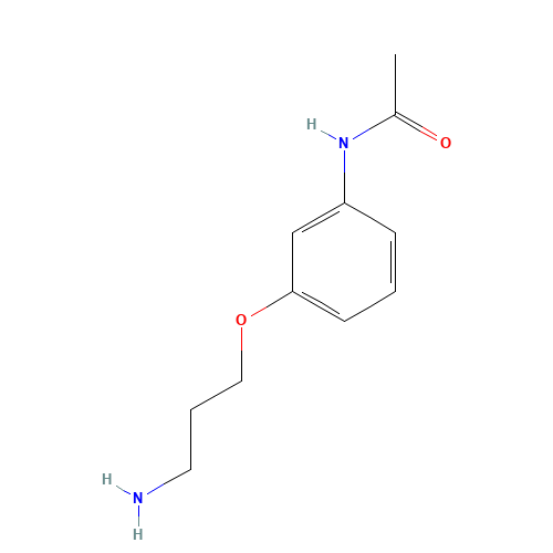 N1-[3-(3-AMINOPROPOXY)PHENYL]ACETAMIDE (CAS: 189683-22-5) - Chemical Structure and Molecular Formula 