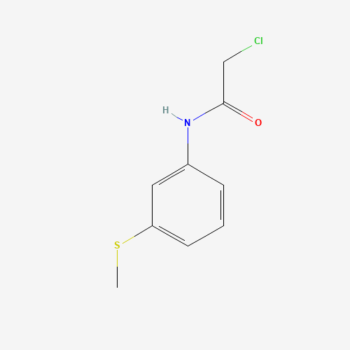 N1-[3-(METHYLTHIO)PHENYL]-2-CHLOROACETAMIDE (CAS: 85126-64-3) - Chemical Structure and Molecular Formula 