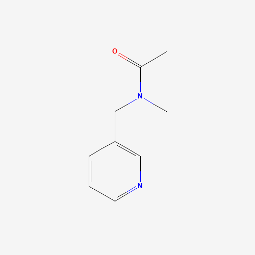 N1-METHYL-N1-(3-PYRIDYLMETHYL)ACETAMIDE (CAS: 69966-50-3) - Chemical Structure and Molecular Formula 