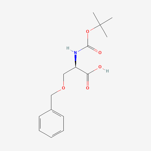 N-Boc-O-Benzyl-D-serine (CAS: 47173-80-8) - Chemical Structure and Molecular Formula 