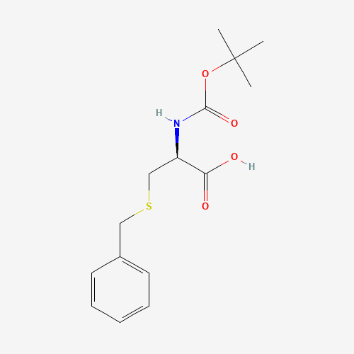 BOC-D-CYS(BZL)-OH (CAS: 102830-49-9) - Chemical Structure and Molecular Formula 