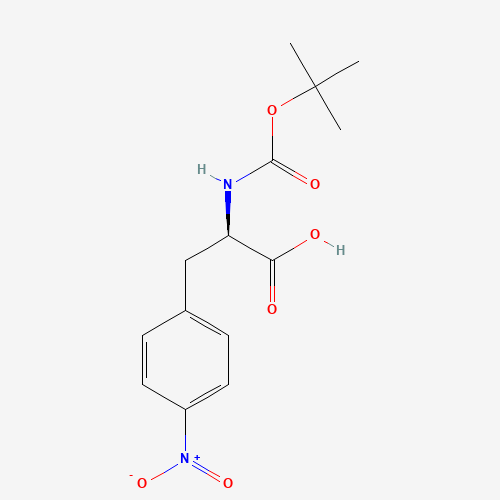 BOC-D-4-Nitrophe (CAS: 61280-75-9) - Chemical Structure and Molecular Formula 