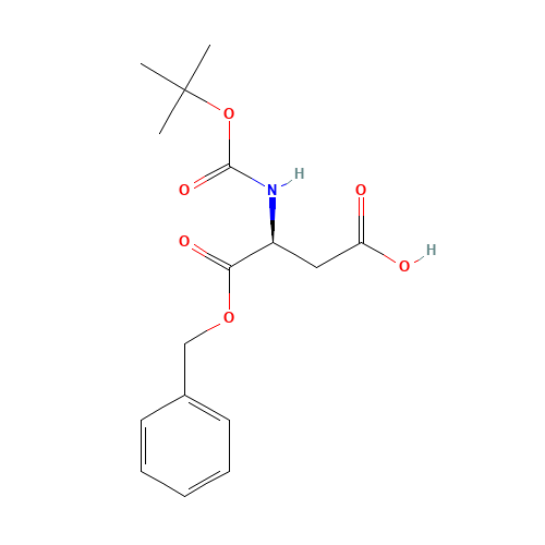 Boc-L-aspartic acid 1-benzyl ester (CAS: 30925-18-9) - Chemical Structure and Molecular Formula 