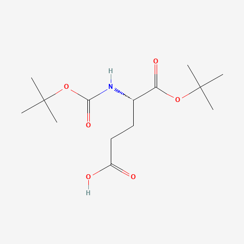 Boc-L-glutamic acid 1-tert-butyl ester (CAS: 24277-39-2) - Chemical Structure and Molecular Formula 
