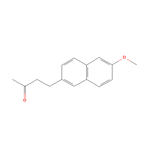 Nabumetone (CAS: 42924-53-8) - Chemical Structure and Molecular Formula 