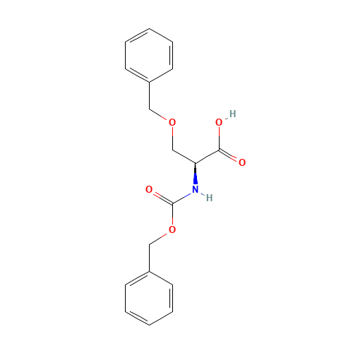 Z-SER(BZL)-OH (CAS: 20806-43-3) - Chemical Structure and Molecular Formula 