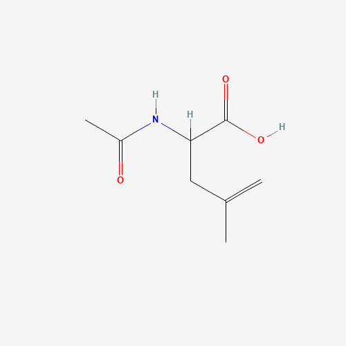N-ACETYL-4,5-DEHYDRO-DL-LEUCINE (CAS: 87325-65-3) - Chemical Structure and Molecular Formula 