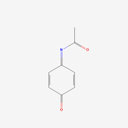 N-ACETYL-4-BENZOQUINONE IMINE (CAS: 50700-49-7) - Chemical Structure and Molecular Formula 