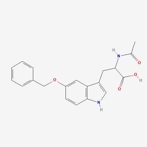N-ACETYL-5-BENZYLOXY-DL-TRYPTOPHAN (CAS: 55443-80-6) - Chemical Structure and Molecular Formula 
