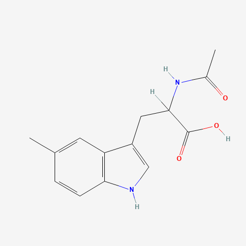 N-ACETYL-5-METHYL-DL-TRYPTOPHAN (CAS: 71953-90-7) - Chemical Structure and Molecular Formula 