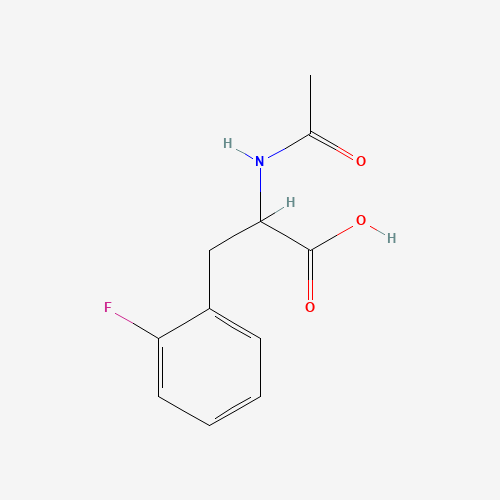 N-ACETYL-2-FLUORO-DL-PHENYLALANINE (CAS: 66574-84-3) - Chemical Structure and Molecular Formula 
