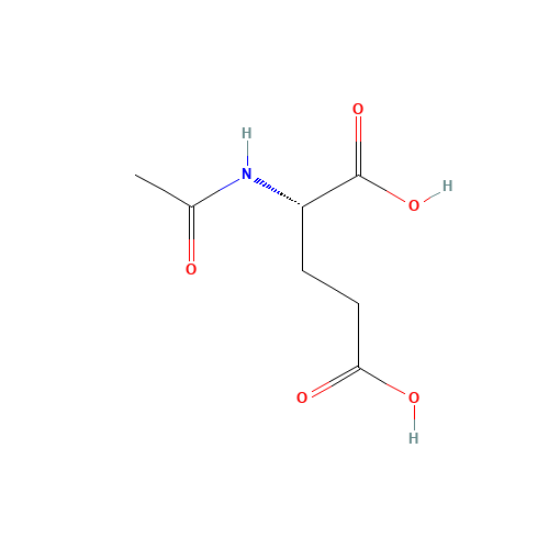 N-Acetyl-L-glutamic acid (CAS: 1188-37-0) - Chemical Structure and Molecular Formula 