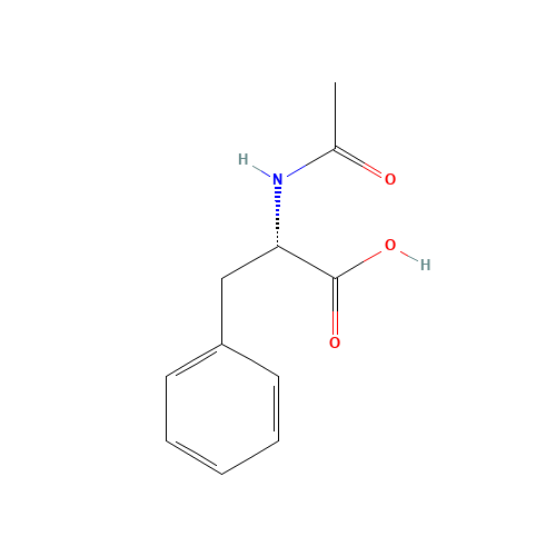 N-Acetyl-L-phenylalanine (CAS: 2018-61-3) - Chemical Structure and Molecular Formula 