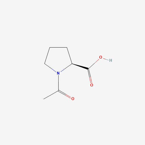 N-Acetyl-L-proline (CAS: 68-95-1) - Chemical Structure and Molecular Formula 