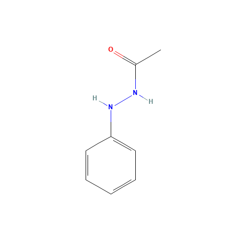 1-Acetyl-2-phenylhydrazine (CAS: 114-83-0) - Chemical Structure and Molecular Formula 